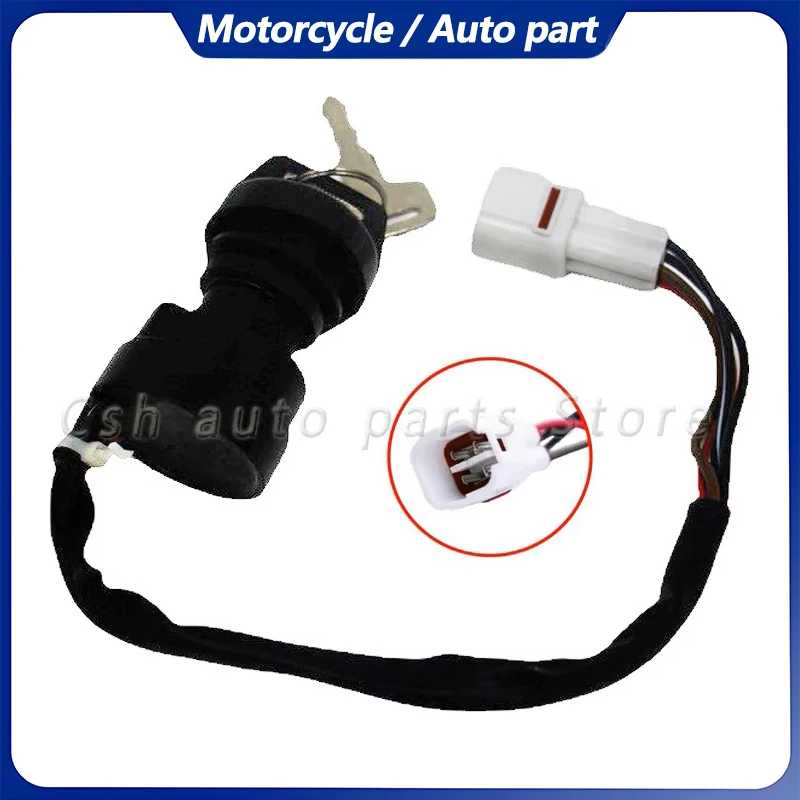 

4 Pin Motorcycle Ignition Switch Key ATV For YAMAHA Banshee 350 GRIZZLY MOTO BEAR TRACKER KODIAK GRIZZLY BIG BEAR YFM350 600 80