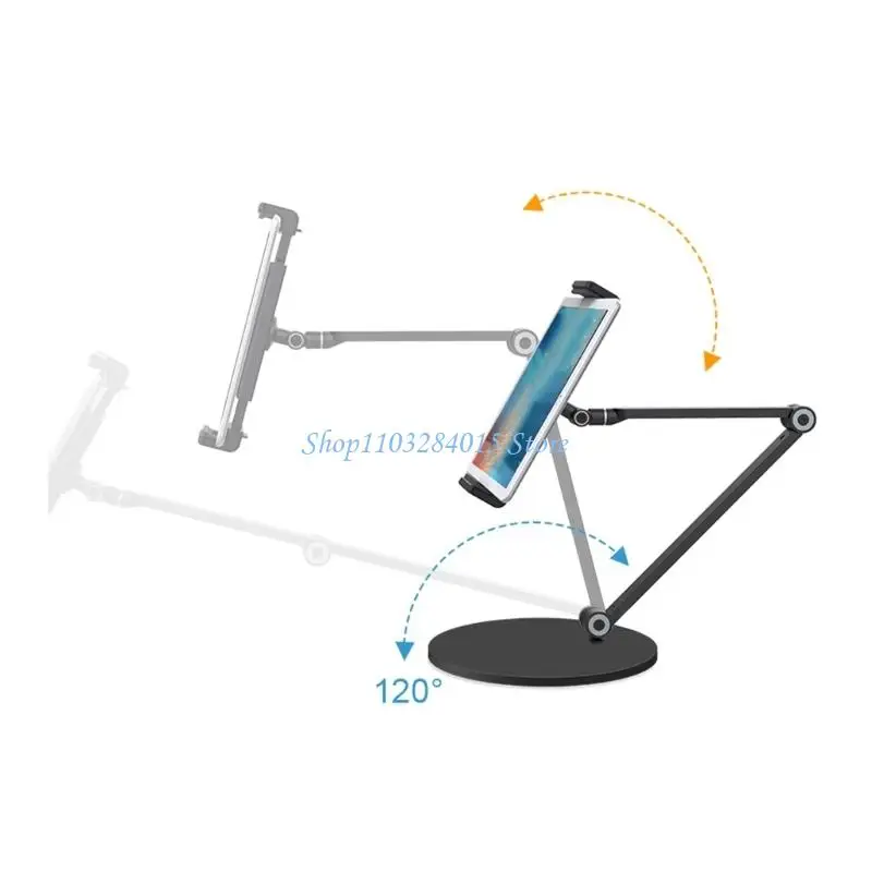 

R6FF Multiple Tablets Computer Holder Foldable Design For 4.7-12.9inch Screens For Office And Home Use