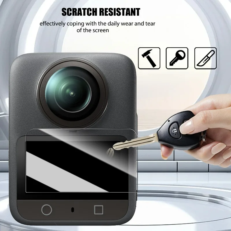 Комплект панорамной камеры DJI Osmo 360, комбинированная защита, портативная сумка для хранения из ЭВА, защитная пленка из закаленного стекла, силиконовая крышка объектива