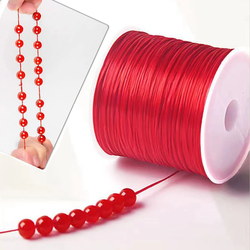 40M 0.7mm Jewelry Thread Stretch Elastic Beads Cord Crystal String Line Thread for Jewelry Making Beading Bracelets DIY Rope