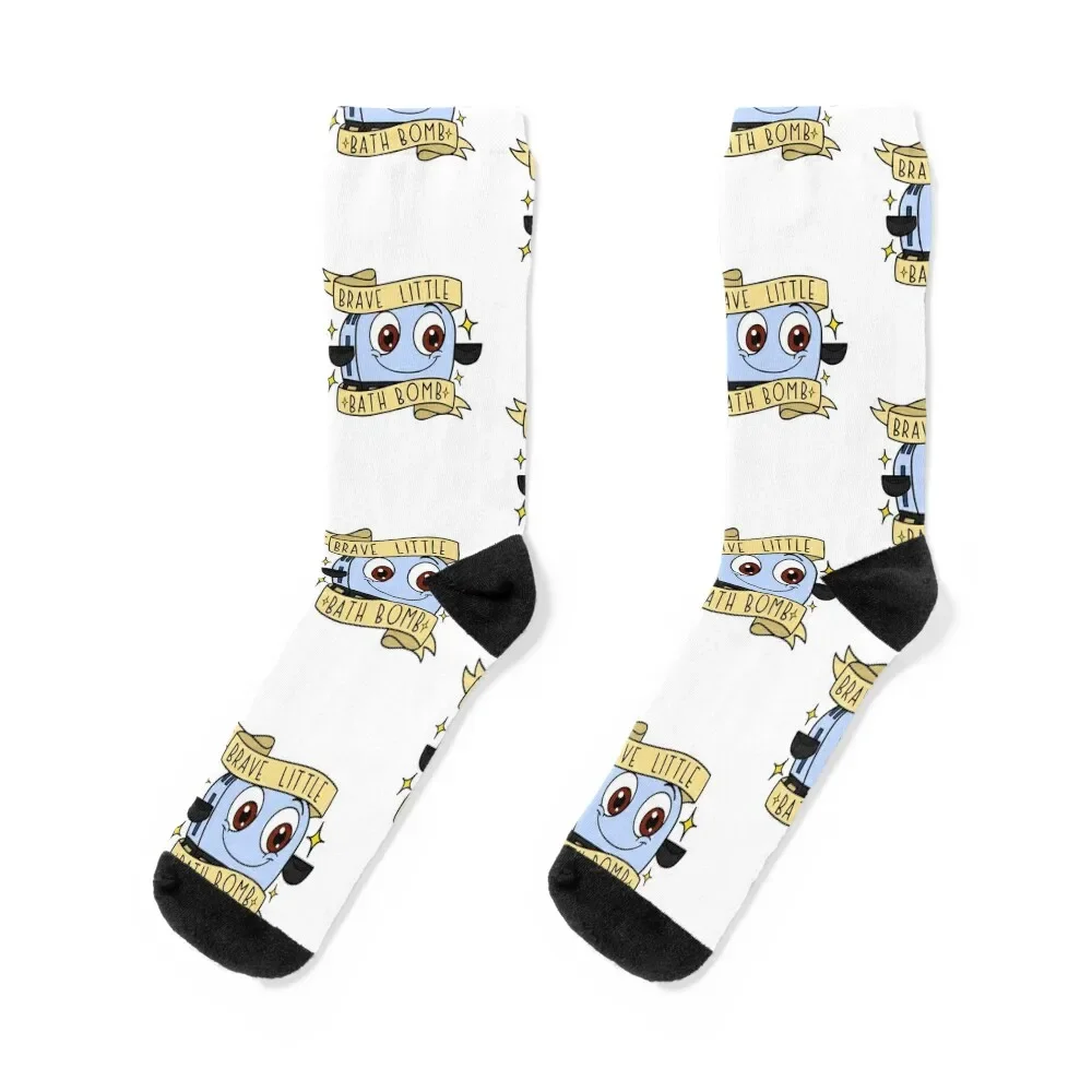 Brave Little Bath Bomb. Socks designer new in's happy winter gifts Male Socks Women's