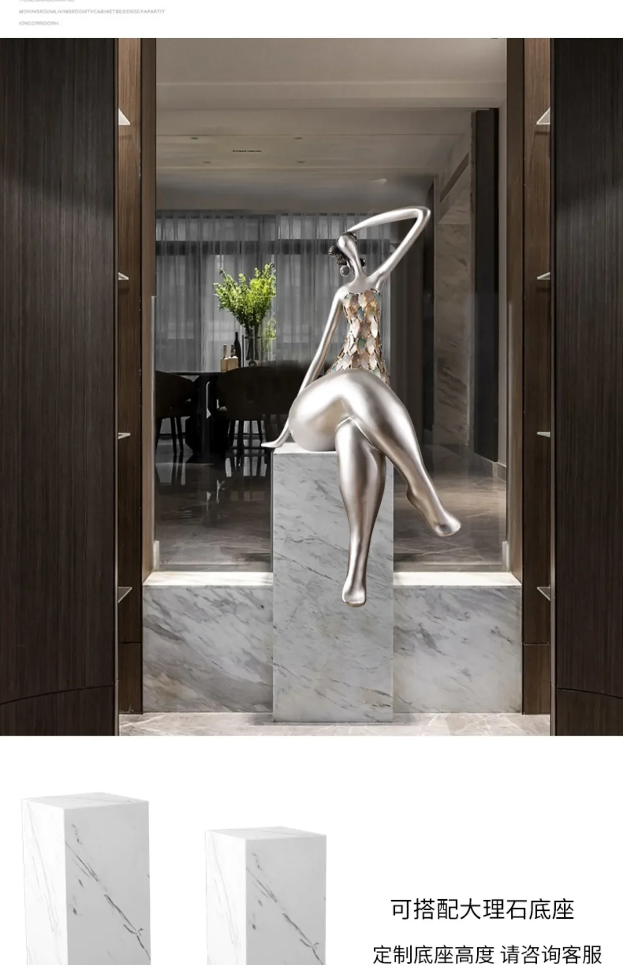 Figura astratta scultura ornamenti villa soggiorno ingresso armadio modello camera luce arte decorativa di lusso