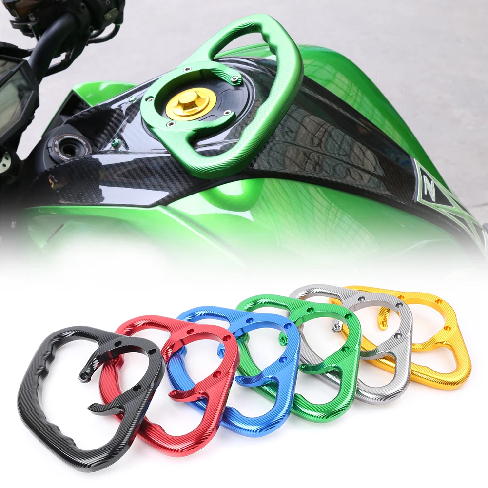 1Pc Aluminum Motorbike Rear Passenger Hand Grip Tank 5 Holes For Kawasaki ZX14 ZX14R ZX6R ZX7RR ZX11 ZX10R Z1000