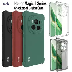 Honor Magic 6 PRO Case IMAK Shockproof Transparent Quicksand Matte Soft Silicone TPU Cover For Honor Magic 6 Lite Phone Cases