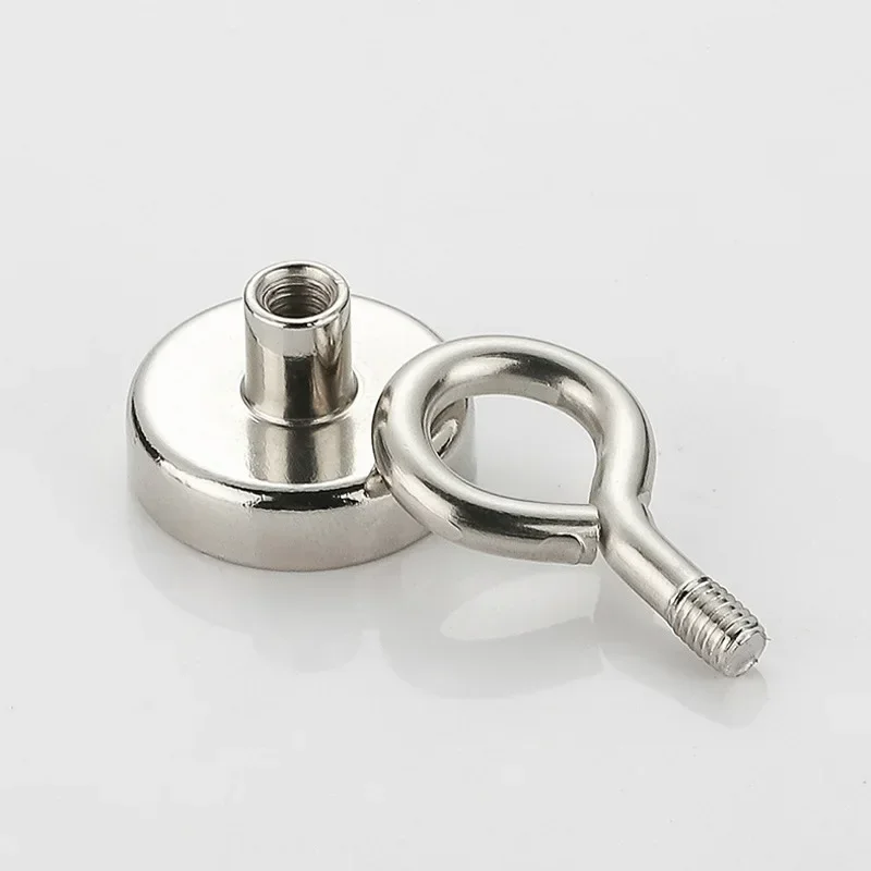 D8-D60 magnet with internal threaded hole a flat threaded magnetic base For Home Refrigerators, Offices DIY