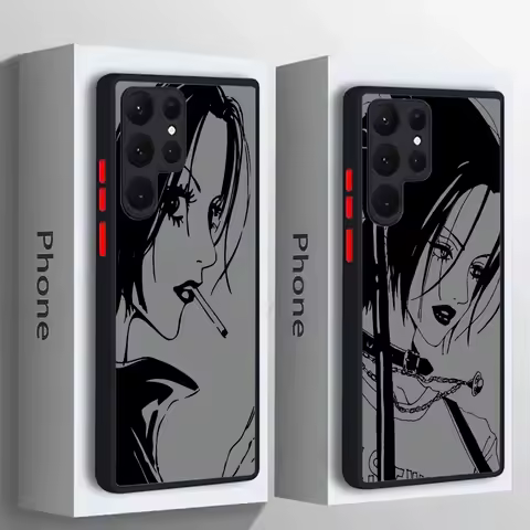 NaNa Anime Nana Osaki S25 Ultra Case For Samsung Galaxy S25 S24 S23 S21 S20 FE S22 Plus 5G Note 10 20 Ultra Matte Phone Cover
