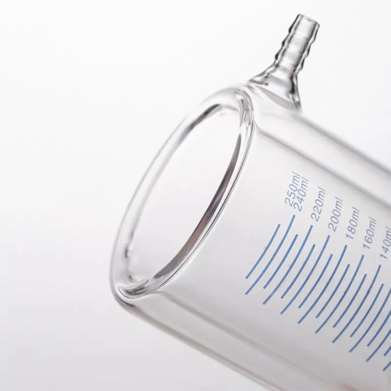 2000ml double-layer glass jacketed beaker heat-resistant thickened double-layer beaker