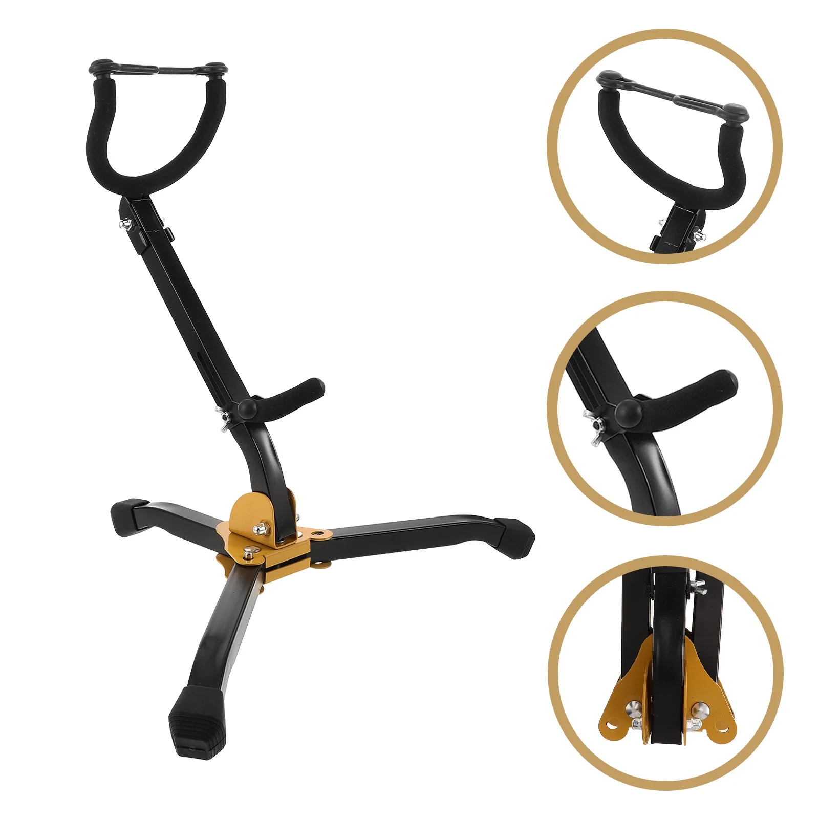 

Saxophone Stand Bass Alto Bracket Displaying Holder Non-skid Foldable Durable Musical Instrument Tenor