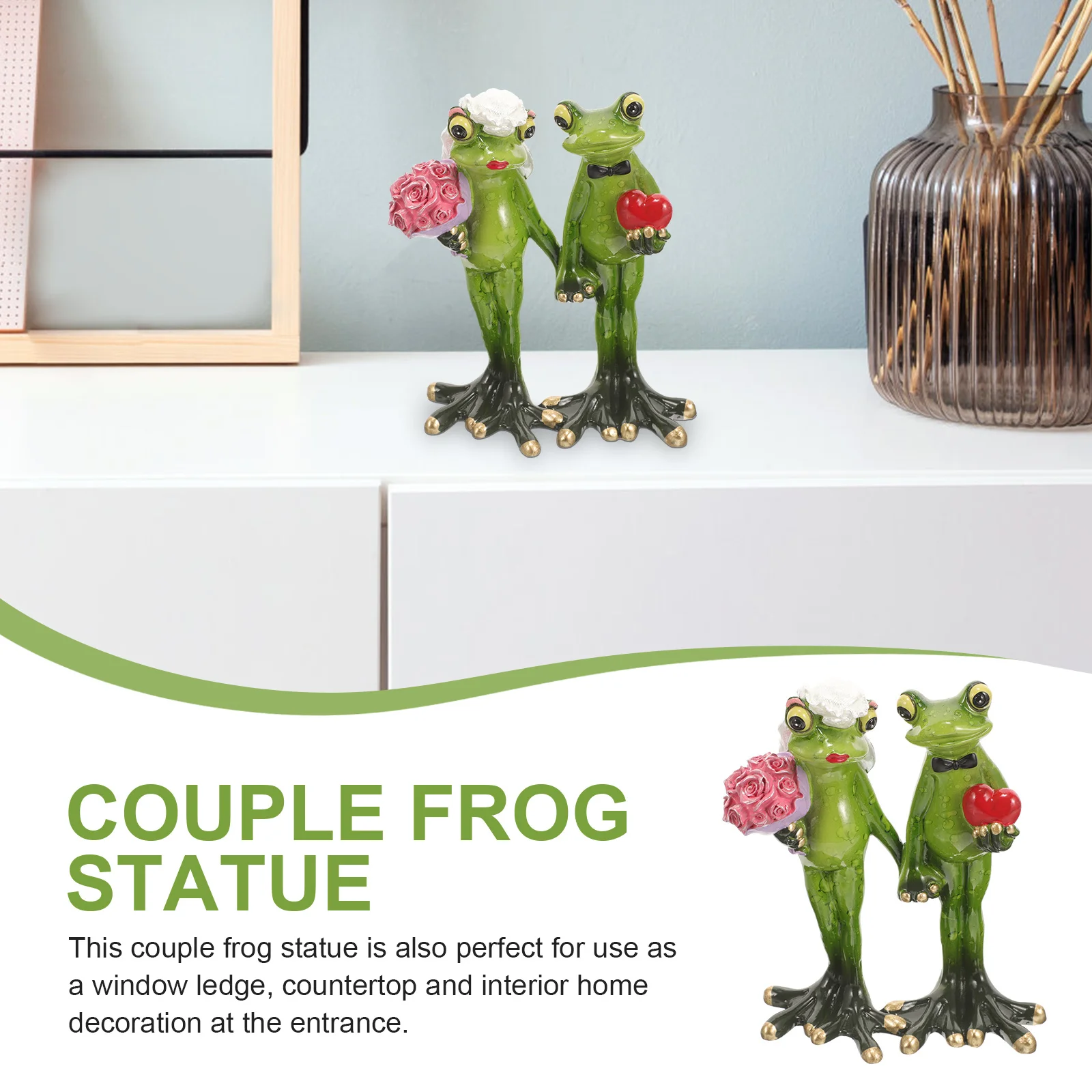 Couple Frog Resin Craft: An Adorable Garden & Desktop Ornament thumbnail