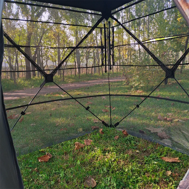 Оптовая продажа, автоматическая уличная камуфляжная всплывающая охотничья палатка из ткани Оксфорд, слепая для охоты, уличные палатки для скрытого монтажа