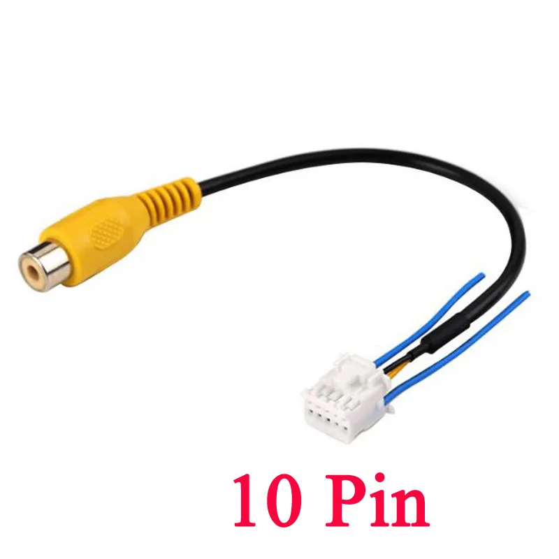 Universal 10 Pin Camera Video Input Cable Adapter Wiring Connector Innovative And Practical For Android Radio Car Accessories