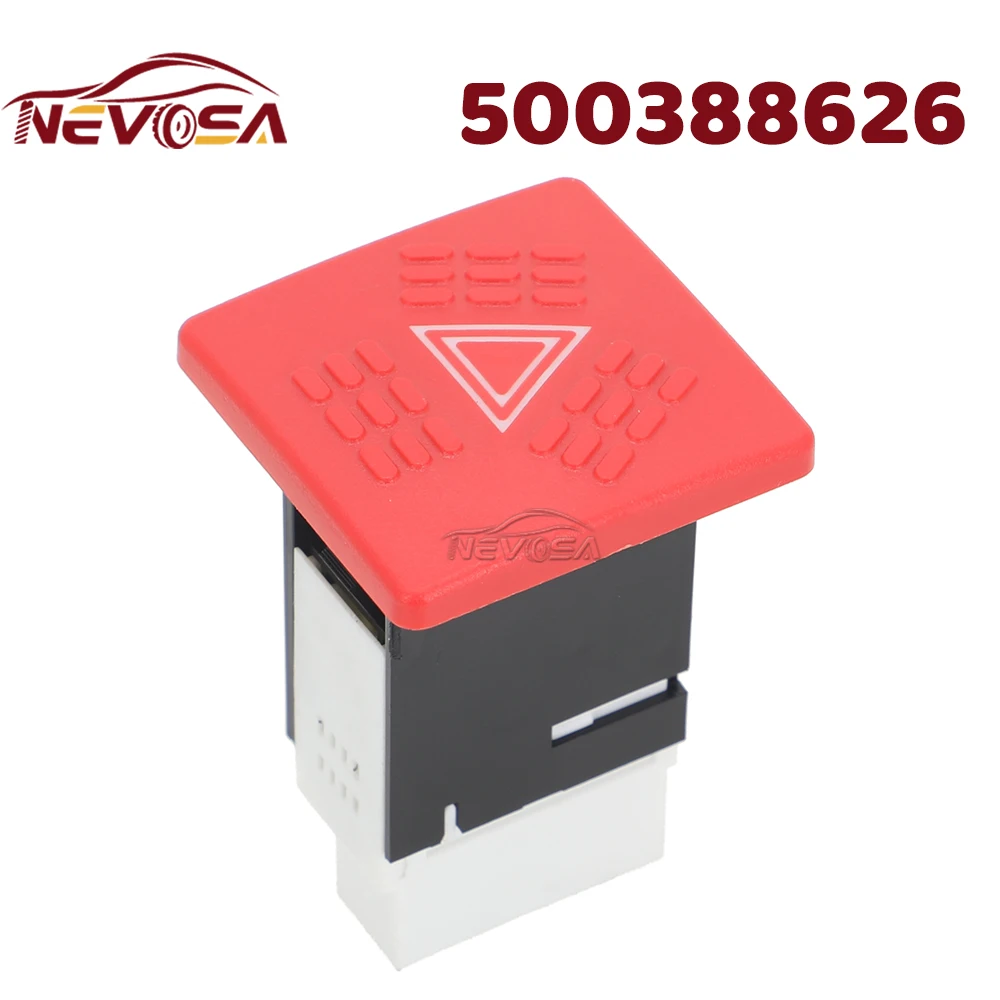 

Hazard Warning Switch For Iveco Eurocargo Eurostar EuroTrakker AD/AT Trakker Emergency Lamp Switch Hazard Light Switch 500388626