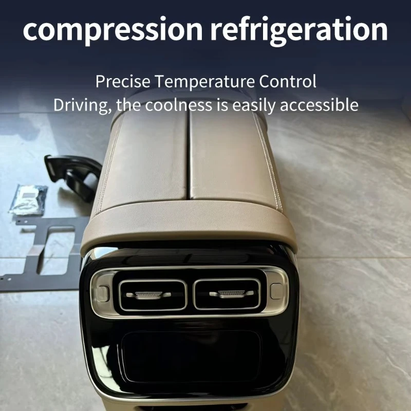 For 2024-2026  Armrest Box Compressor Refrigerator Beige Storage Box Custom Cover