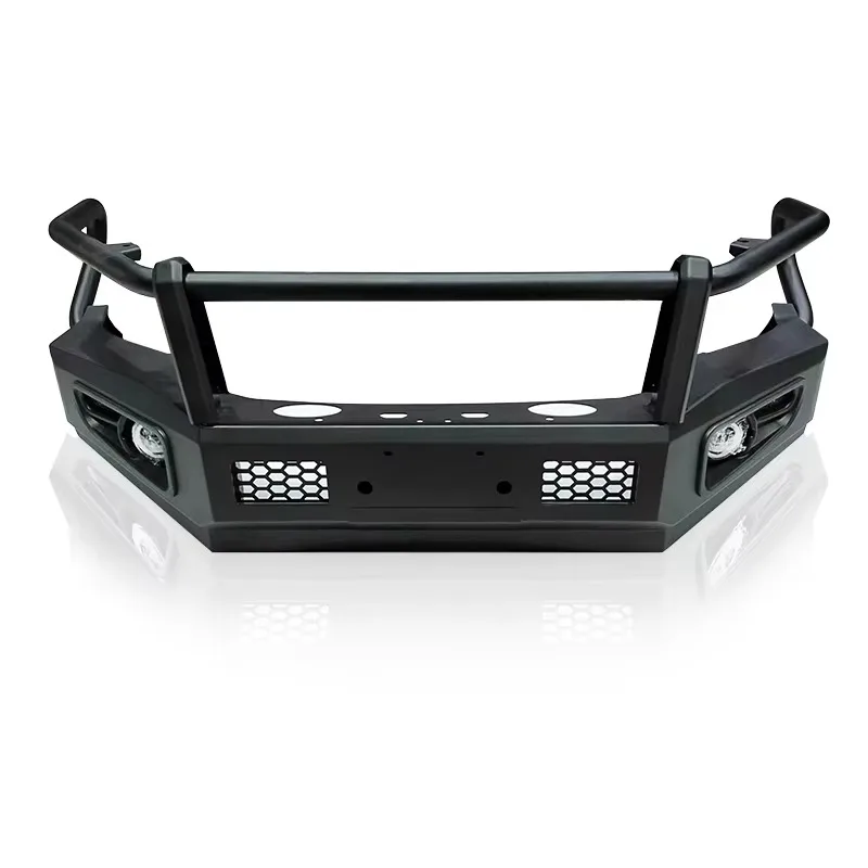 Steel Power Coating Nudge Bar Front Grille Custom Front Bumper with LED Lights for Navara NP300 D40 D22 Volkswagen Amarok