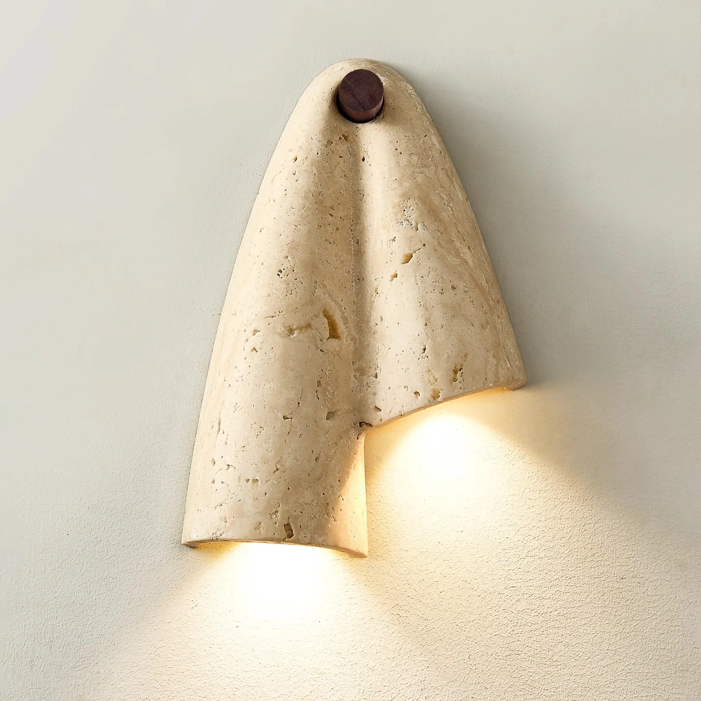 

Vintage yellow cave stone wabi sabi style wall lamp for bedroom headboard hallway staircase living room wall lamp