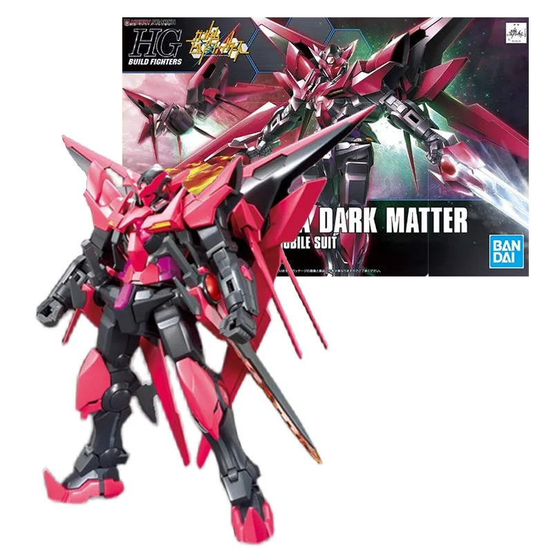 

Bandai Genuine Gundam Model Kit Anime Figure HGBF 1/144 EXIA Dark Matter Collection Gunpla Anime Action Figure Toys for Children