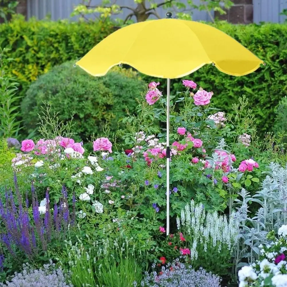 65cm Telescopic Plant Umbrellas Adjustable Larger Plants Shade Cover UV Protection Lightweight Garden Umbrella Shade Garden Beds