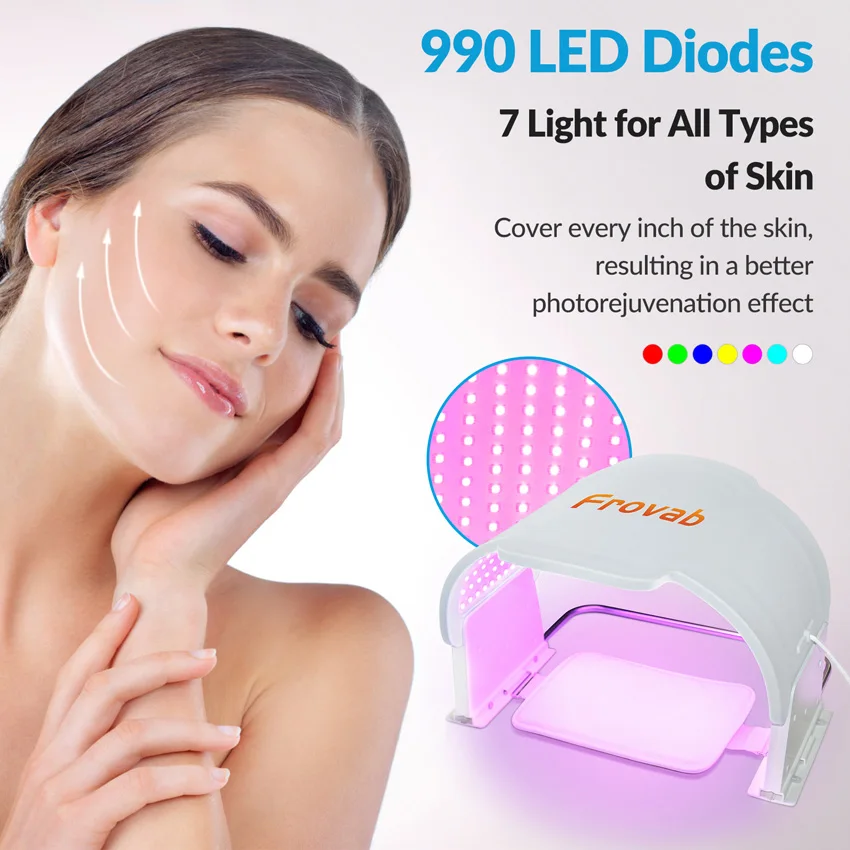 LED Facial Phototherapy 7 Colors Photon PDT LED Mask Treatment Professional Beauty Machine SPA Facial Body Skin Care Equipment