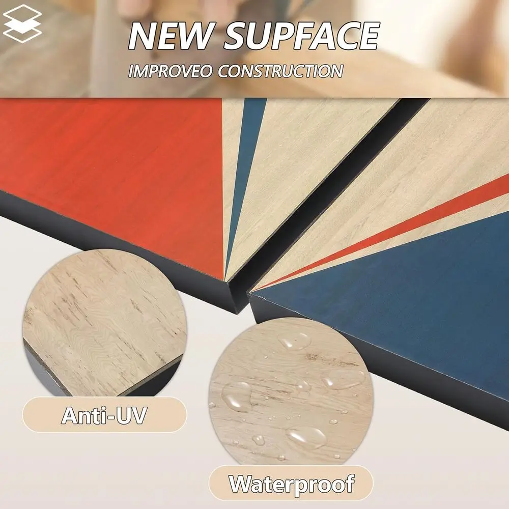 مجموعات كورنهول 4 × 2 قدم مع 8 أكياس فول حجم تنظيم، ألعاب ثقب الذرة للبالغين في الهواء الطلق لعبة رمي كيس الفول #4