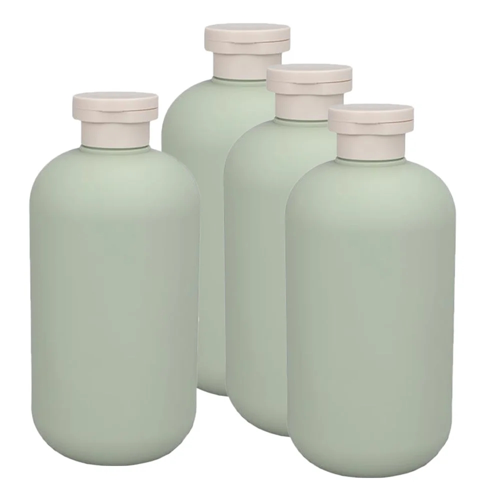 4 قطعة زجاجات جل الاستحمام الأفوكادو مانعة للتسرب المحمولة السفر إعادة الملء شامبو مكيف موزع أدوات الزينة مجموعة السائل الفارغ