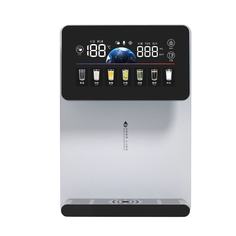 Nuova macchina per condutture vocali AI riscaldamento istantaneo a parete piccolo distributore d'acqua domestico controllo della temperatura multi-velocità dell'acqua