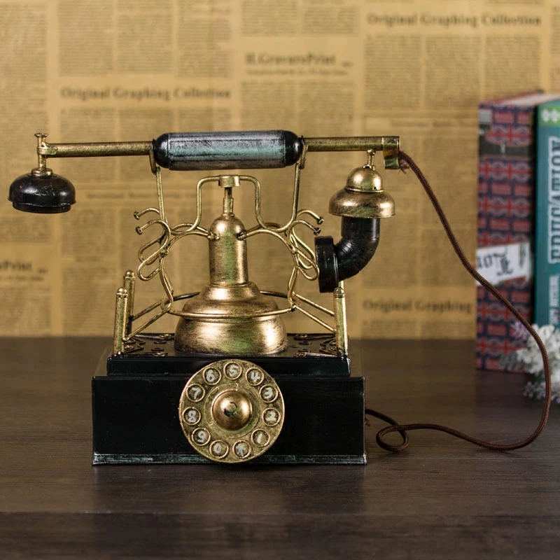 Retro telephone model ornaments photography props clothing store window bar cafe decorations bar decorations