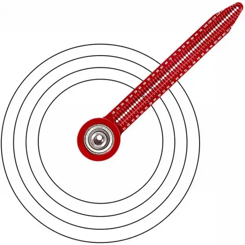 Aluminum Woodworking Compass Precision Metric Circle Maker Scribe Tool With Bearing Center For Carpenters Drafting