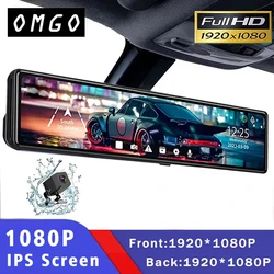 Car Dvr Mirror Dash Cam Dual Lens Dashcam Car Camera Full Hd 1080P Drive Recorder Stream Media Rear View IPS Screen Mirror