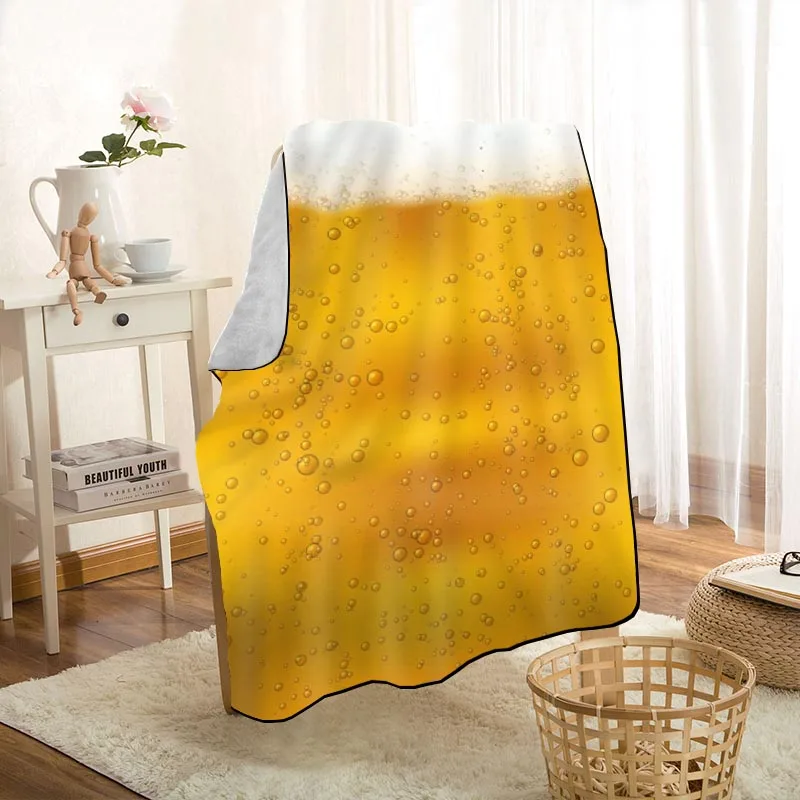 

Custom Beer Blankets Throw On Home/Sofa/Bedding For Kids Room Blanket 145x200cm 0524