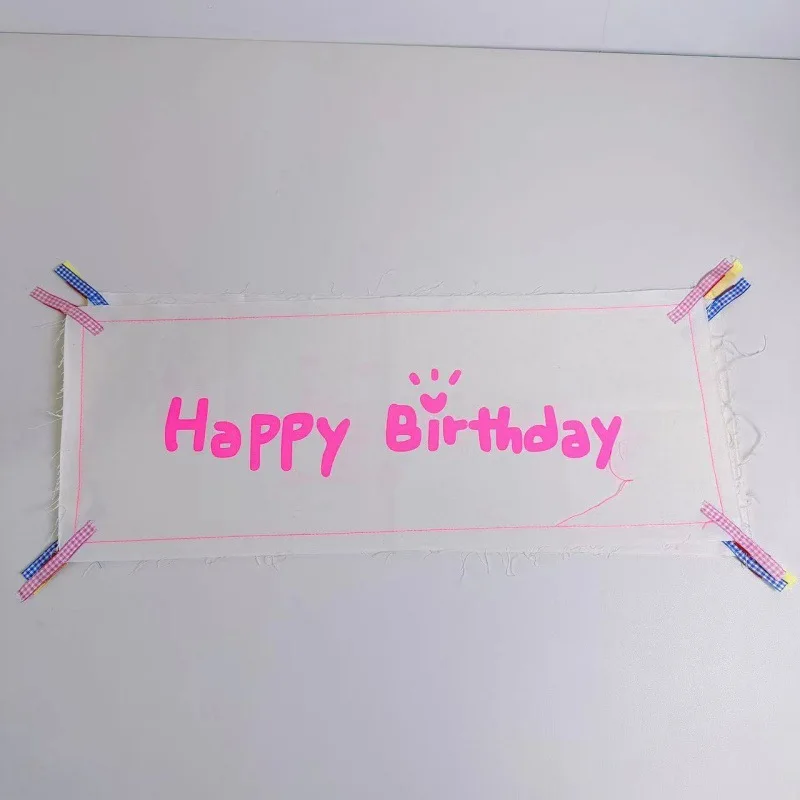 1 st 55x22 cm kinderkamer verjaardagsfeestje achtergrond decoratie baby gelukkige verjaardag vlag en rekwisieten voor kinderen om foto's te nemen