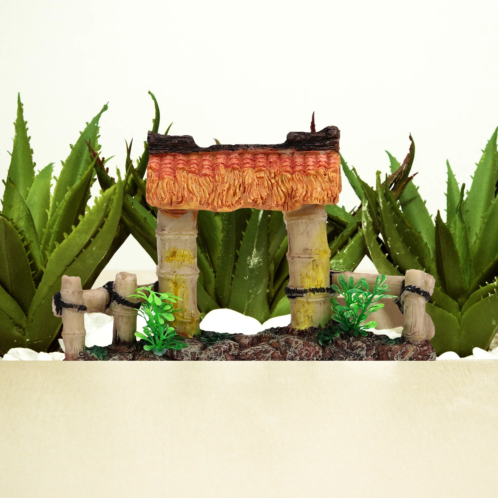 

1pcs Gate Resin Landscape Decor For Fish Tank Aquarium Sand Table Zen Garden Micro Landscaping Ornament