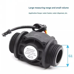 Water Flow Sensor Switch Fuel Flow Meter Swimming Pool Water Meter Sensor Flowmeter Water Sensor Counter Indicator DN25