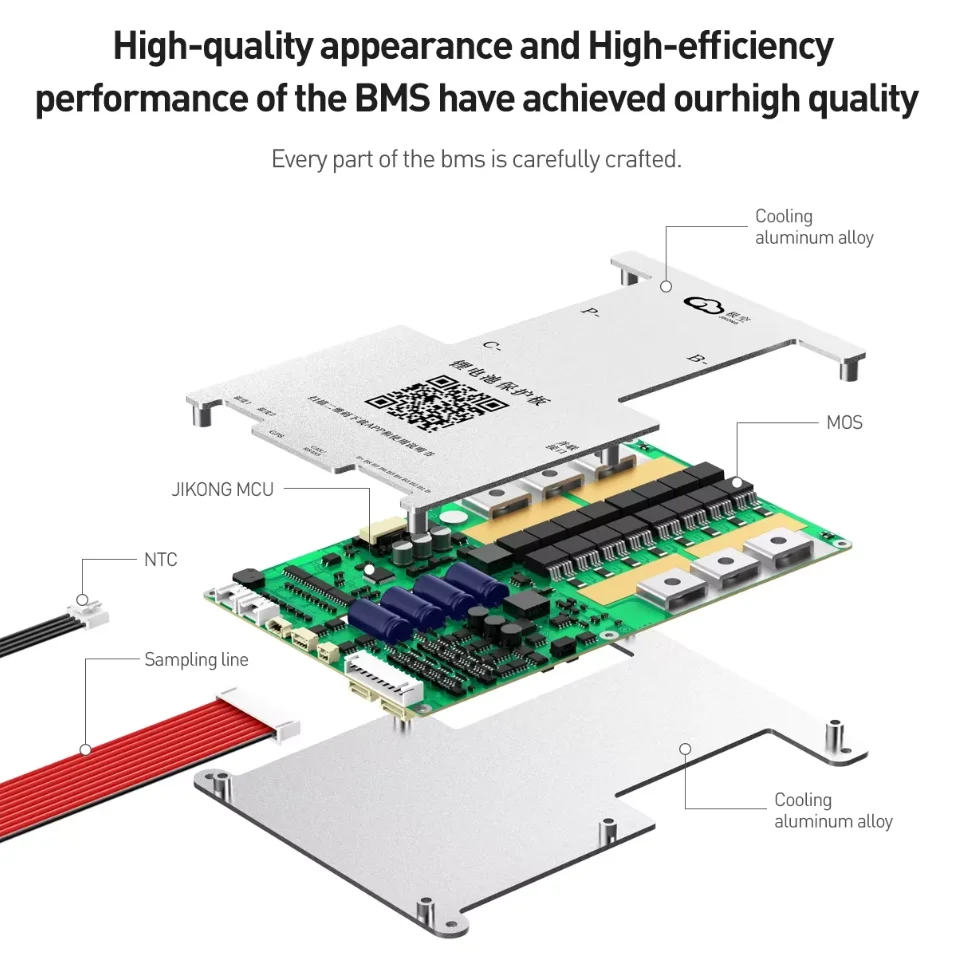 JIKONG JK BMS التوازن النشط BMS 3S 4S 5S 6S 7S 8S الذكية BMS 100A 150A 200A 300A Lifepo4 بطارية ليثيوم أيون Lto
