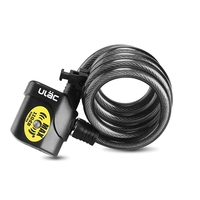 ULAC Bike Lock Bicycle Electronic Alarm Lock Cycling 110Db Loud Cable Bicycle Anti-Theft Locks Road Bike Safe Wire Locks Promoti