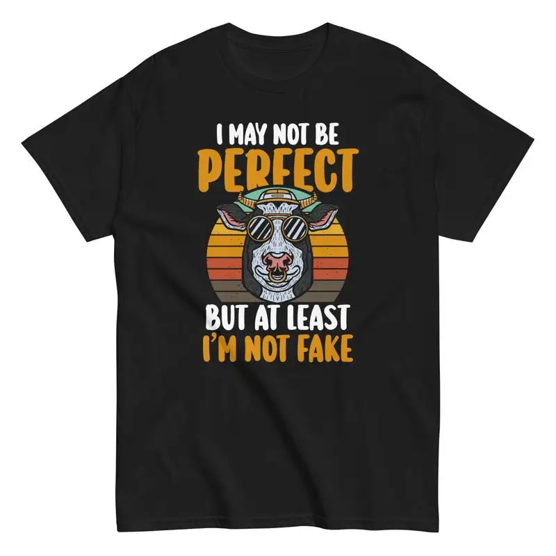 

Футболка Cow Lover I May Not Be Perfect, But I'm Fake Funny Farming