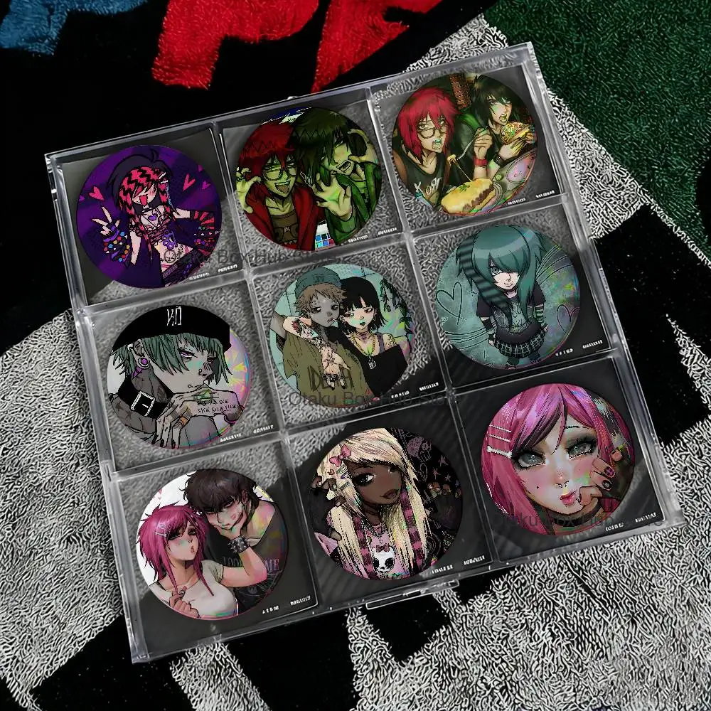 

Emo Subculture Art Cute Game Icons Pins Cartoon Character Enamel Brooch Backpack Clothing Badge Accessories Gifts