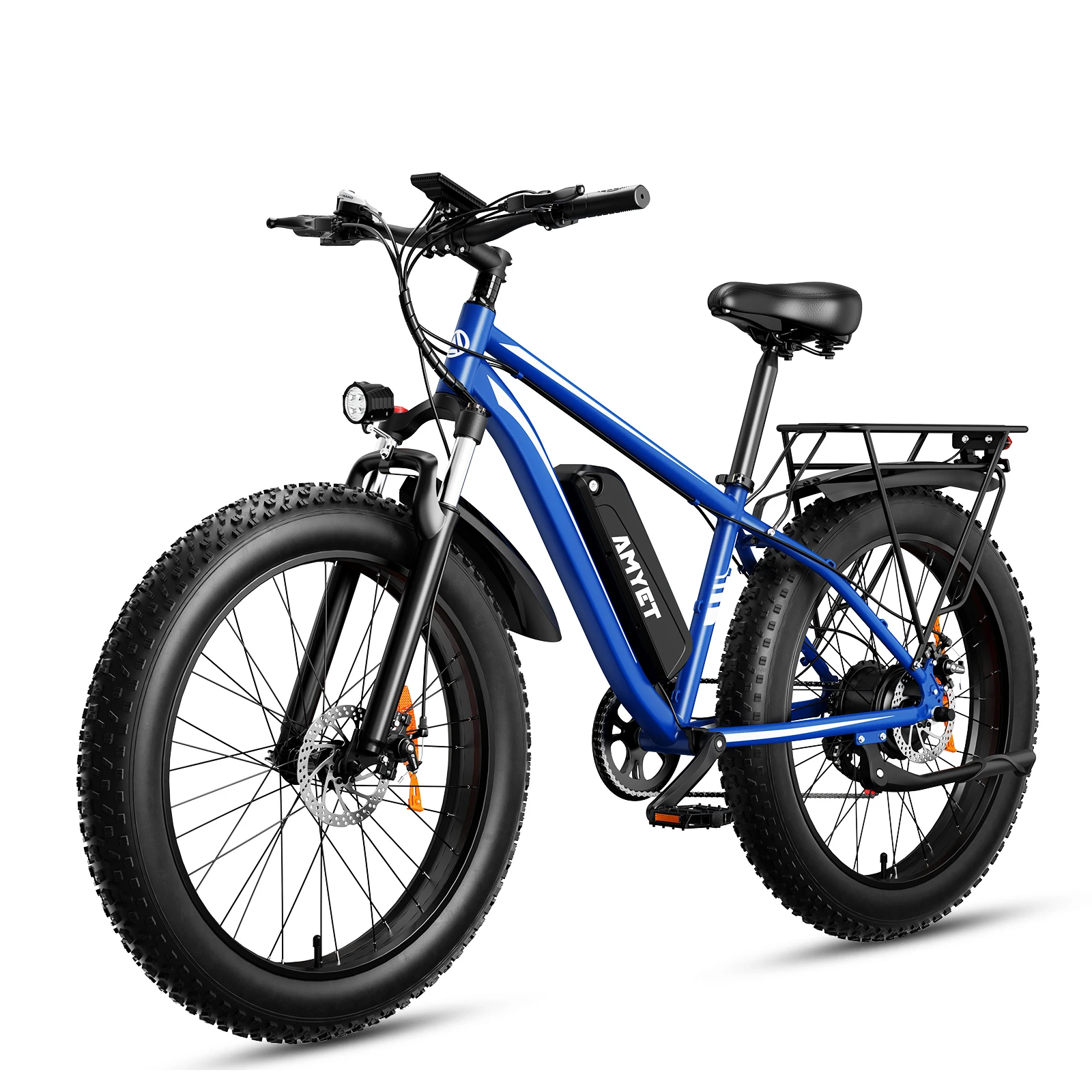 AMYET Electric Bike EB26 Adults Electric Bicycle Peak 1500W 48V 15AH e bike 26" Fat Tire Mountain Bike 31mph  Electric Dirt Bike image 4