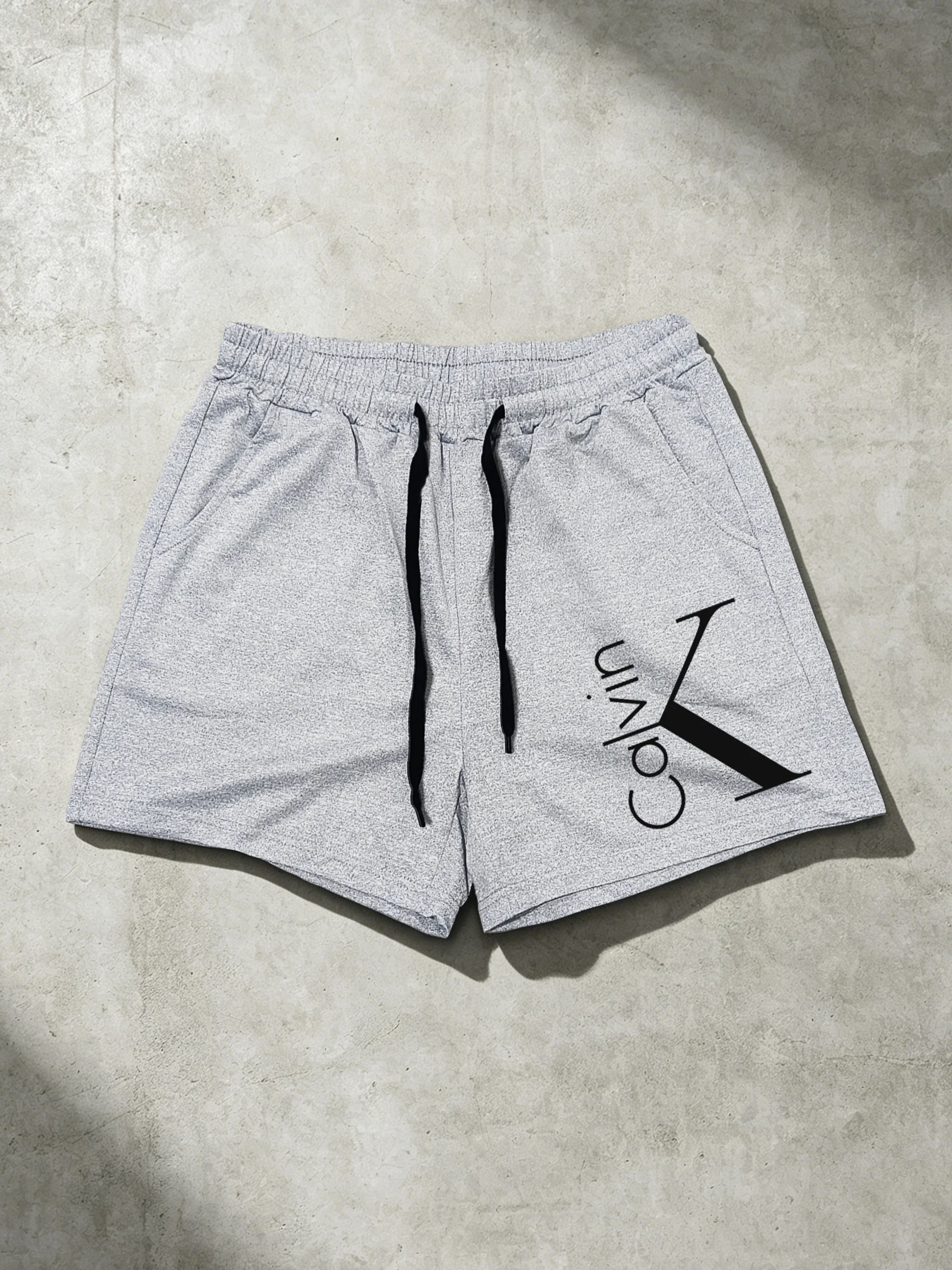 

Casual Shorts with Minimalist Calvin Logo, Everyday Streetwear Bottoms Minimalist Calvin Logo Shorts That Elevate Any Outfit