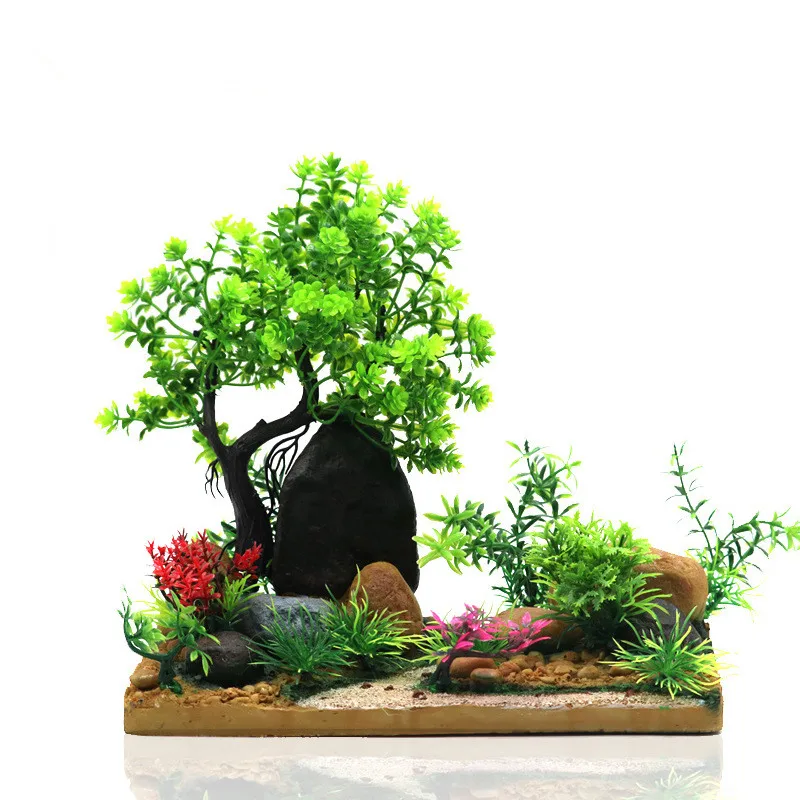 

Terrace Water Plant Fish Tank Aquarium Ornaments Decoration