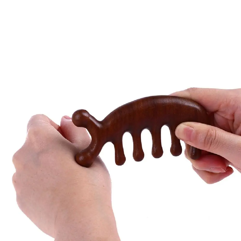 Health Preserving Wide Tooth Massage Comb Resin Anti-static Scalp Massager Five Claw Head Scraping Neck