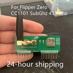 Модуль для Flipper Zero CC1101, модуль SubGhz, беспроводной модуль с антенной SMA, 433 МГц, беспроводной модуль приемопередатчика