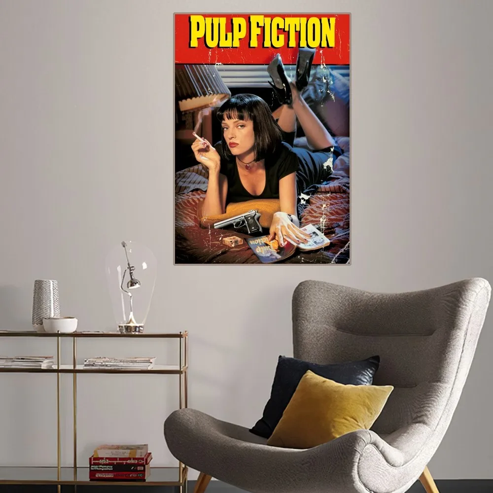 Pulp Fiction Poster Home Room Decor Aesthetic Art Wall Painting Stickers