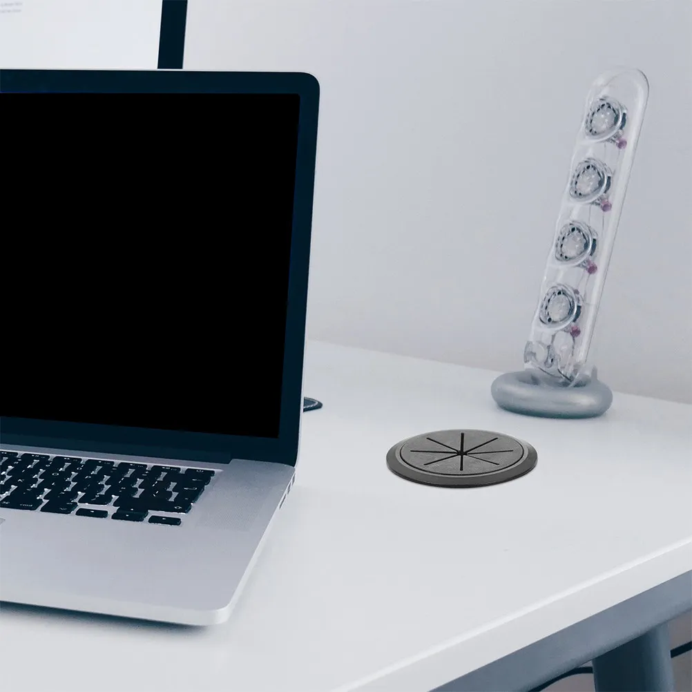 

20 шт. круглых заглушек для кабельных отверстий в столе, из АБС-пластика и резины, для организации кабелей на рабочем столе, для чистого рабочего пространства