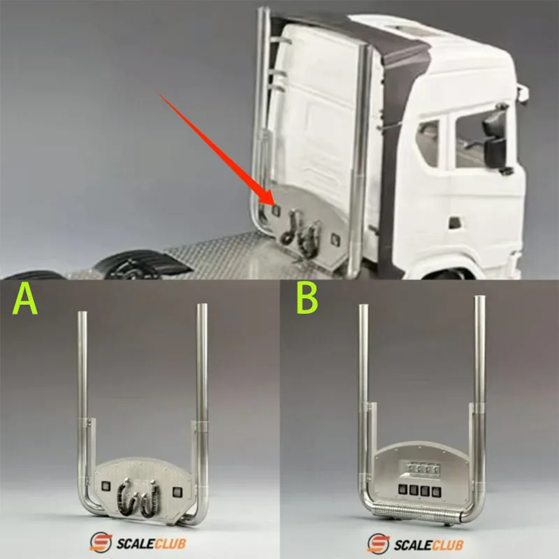 

Ska model 1/14 truck tractor Oka style exhaust straight through exhaust A and B Scania