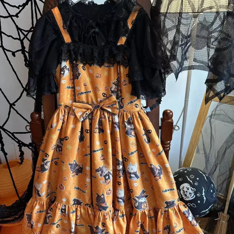 Originale JSK Cute Girl Summer Dress Women 2024 Halloween Lolita canotta Dress Y2k