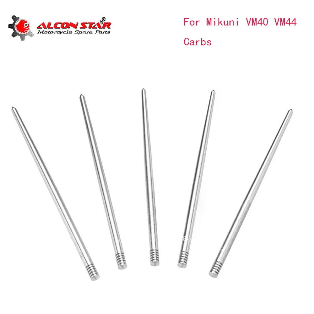 Alconstar Conjunto de Kits de Reparo e Reconstrução de Alumínio para Carburadores, incluindo Jato Principal, Jato de Marcha Lenta e Agulha de Combustível, para Agulha 018-616, para Mikuni VM40 VM44