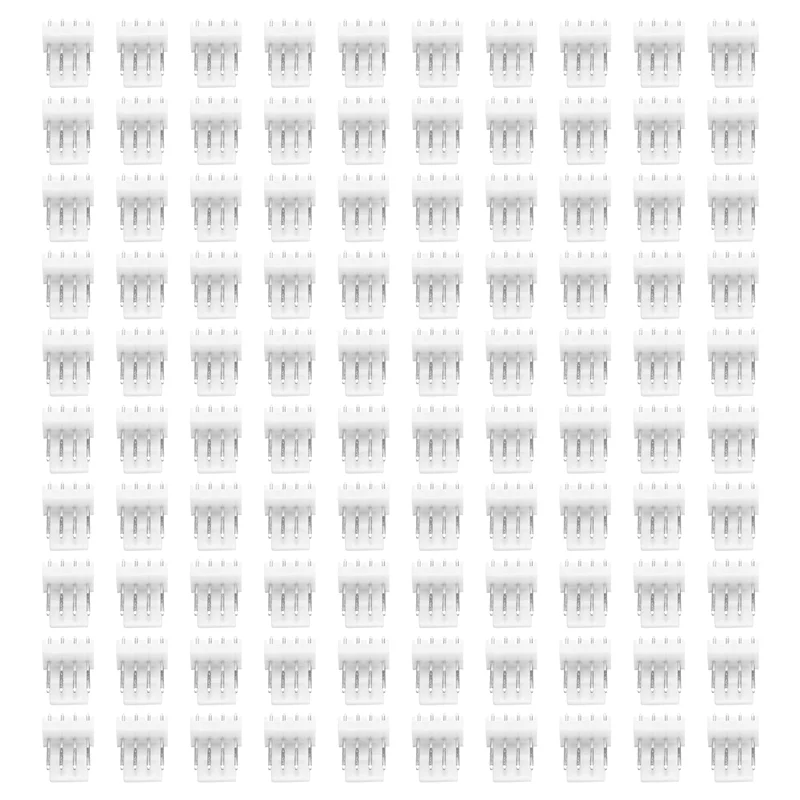 

AU61-100Pcs KF2510 Connector 2.54MM PITCH Male Pin Header 4Pin Fan Connector For ASIC Miner Antminer S9 Z9 Z15 L3+ DR3 T2T A9