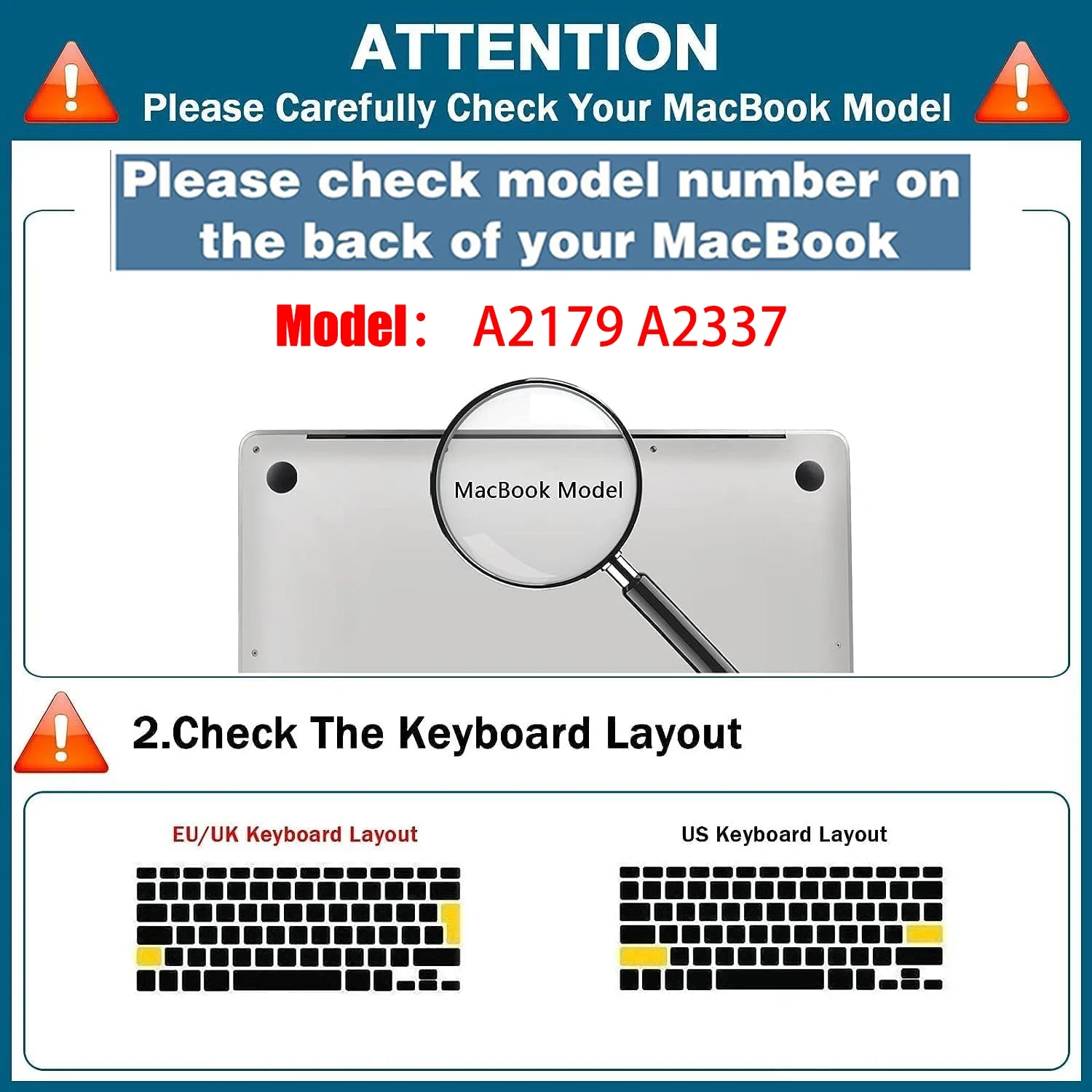 Keyboard Cover For MacBook Air 13 inch 2022 2021 2020 Release A2337 M1 A2179 with Touch ID Waterproof Protective Silicone Skin
