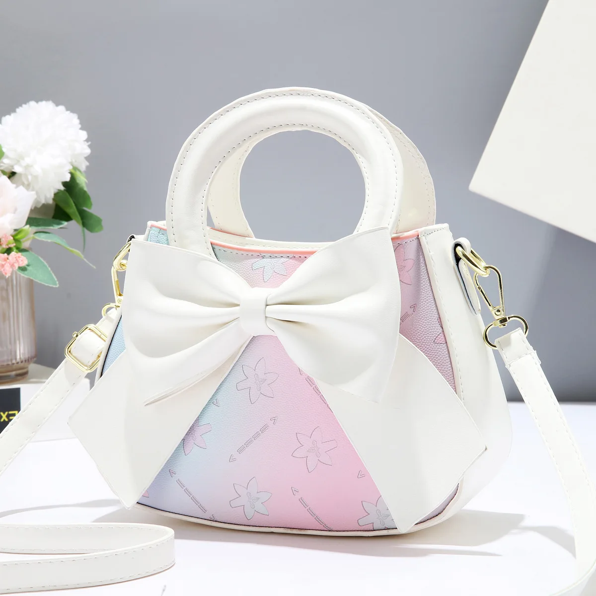 

2025 Bow Handbag for Women - Trendy Shoulder & Crossbody Purse, Cute Small Bag