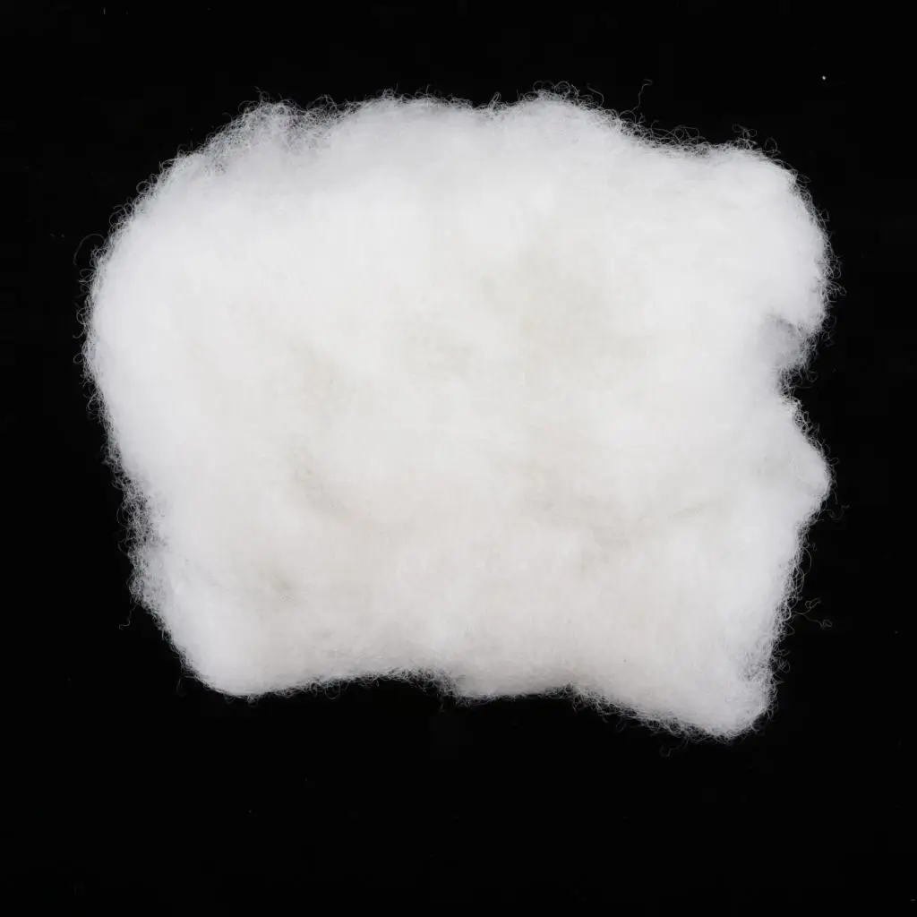 Filling Cotton Stuffing Cotton Basting Wadding Filling Material Fiber Filling Cushion Filling Made Of Polyester, White, 150g